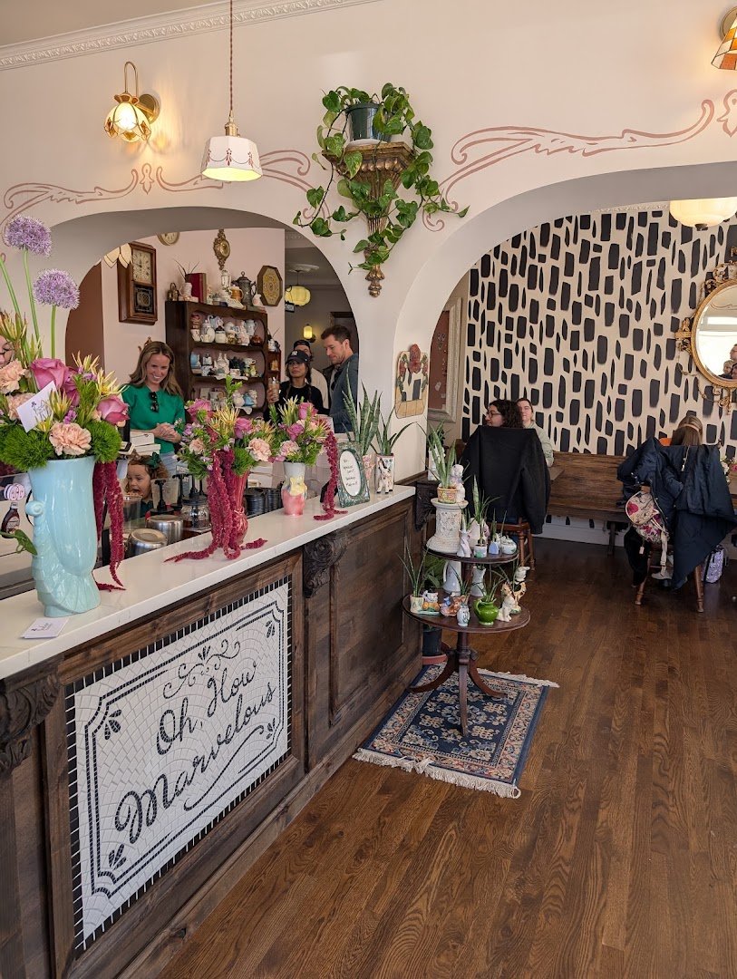 Interior of Brewella's, specialty coffee shop in Cleveland