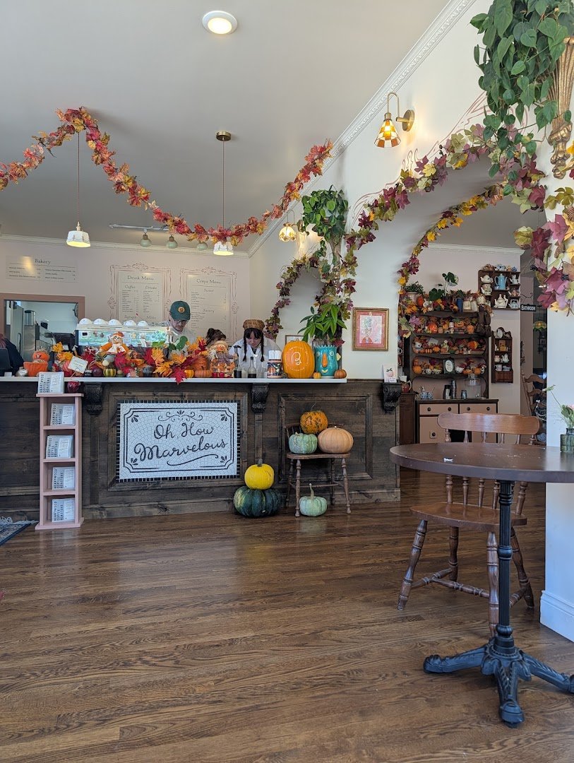 Interior of Brewella's, specialty coffee shop in Cleveland