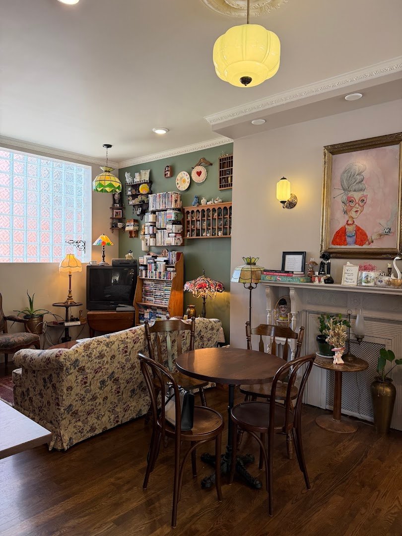 Interior of Brewella's, specialty coffee shop in Cleveland