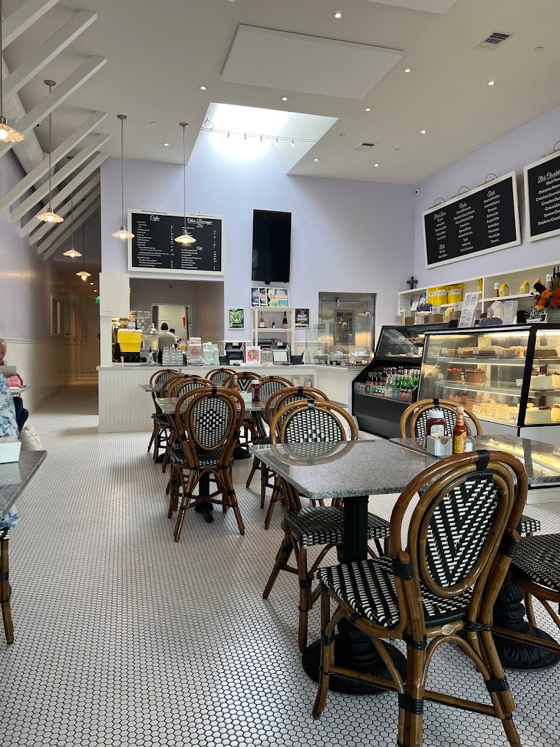 Interior of Lilac Pâtisserie, specialty coffee shop in Santa Barbara