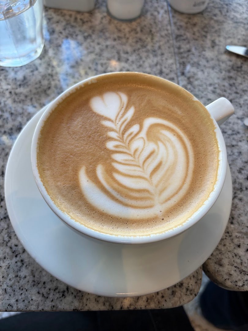 Coffee at Lilac Pâtisserie, specialty coffee shop in Santa Barbara