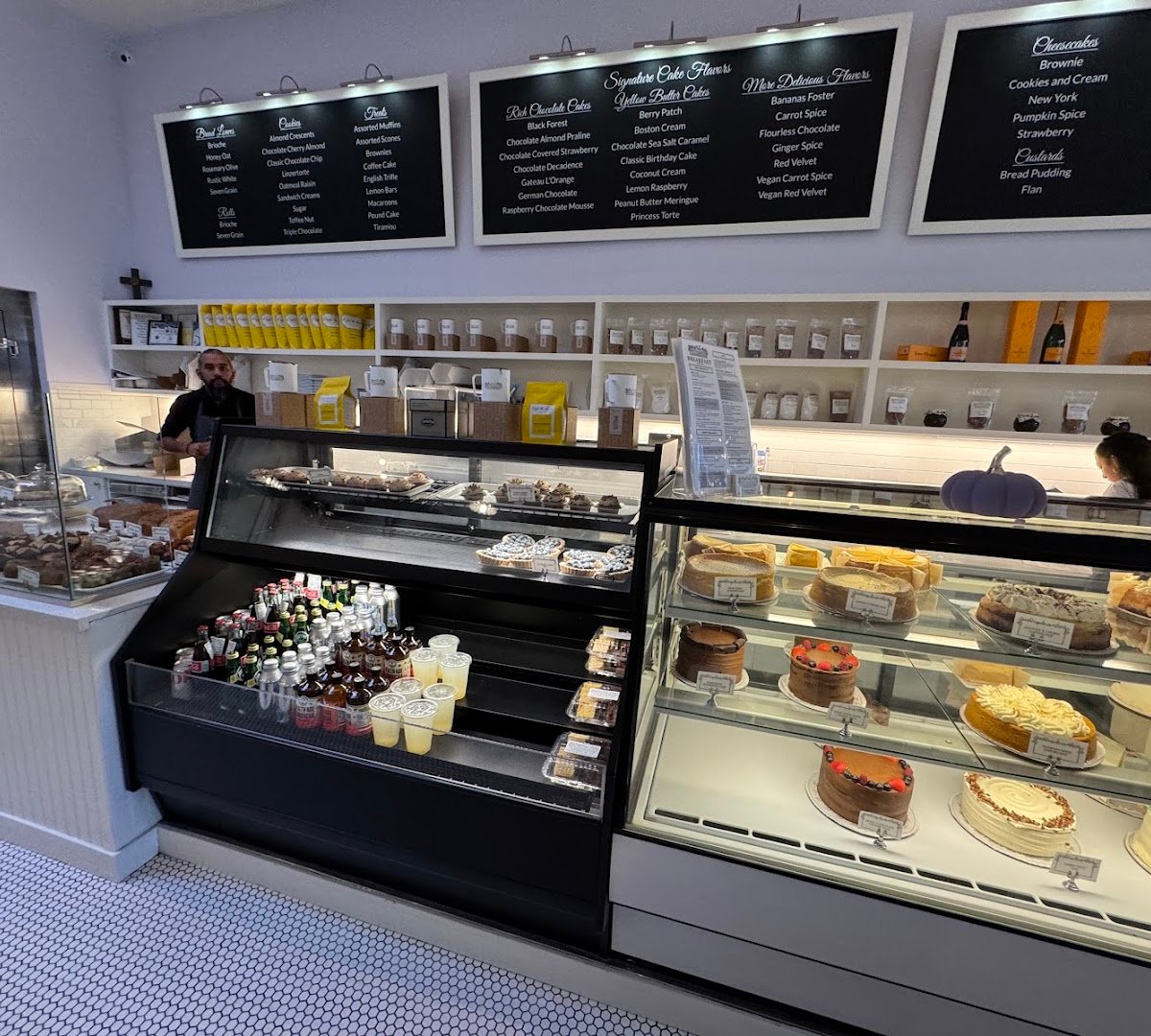 Interior of Lilac Pâtisserie, specialty coffee shop in Santa Barbara