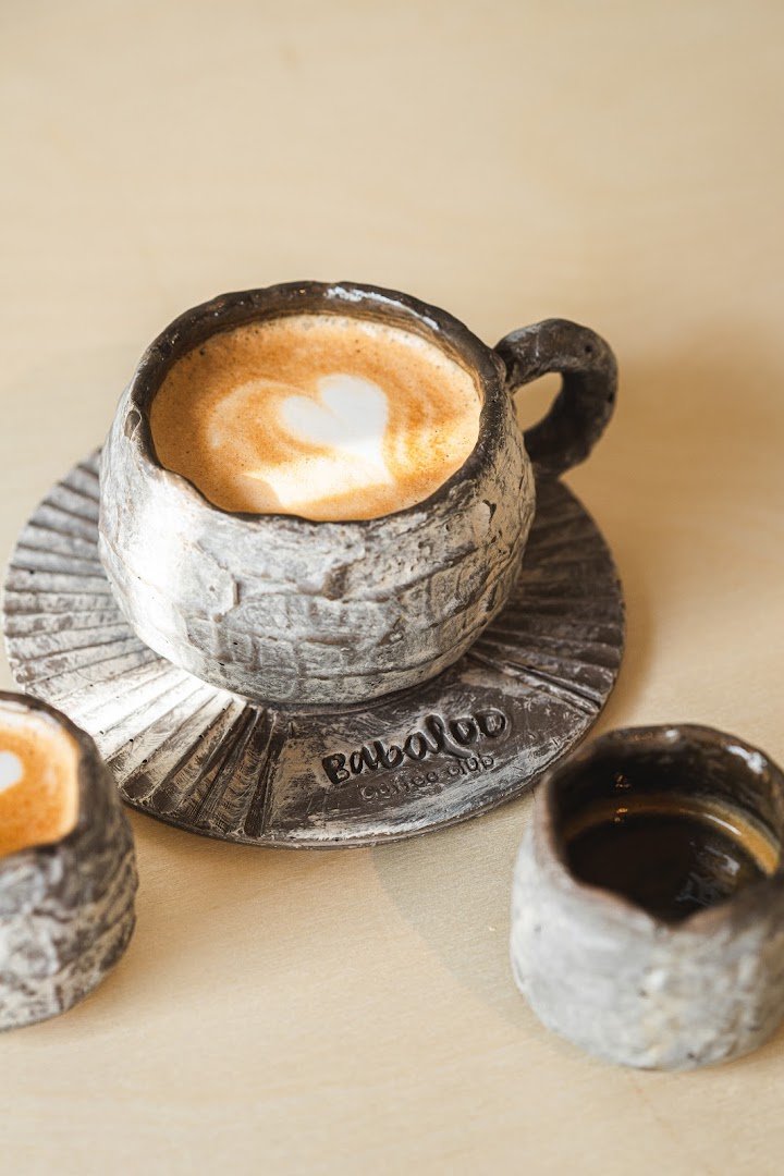 Coffee at Babaloo Coffee Club, specialty coffee shop in Charlotte