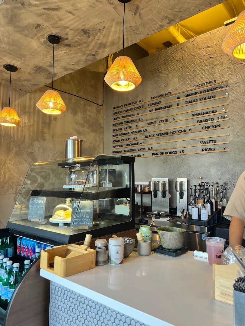 Interior of Babaloo Coffee Club, specialty coffee shop in Charlotte