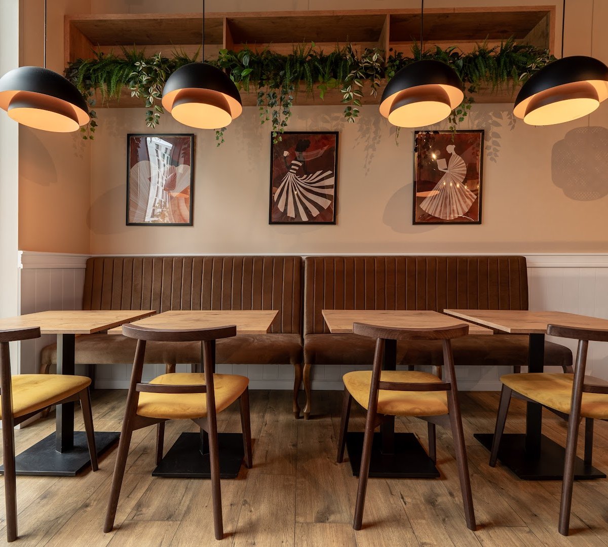 Interior of CHICHI CAFE, specialty coffee shop in Warsaw