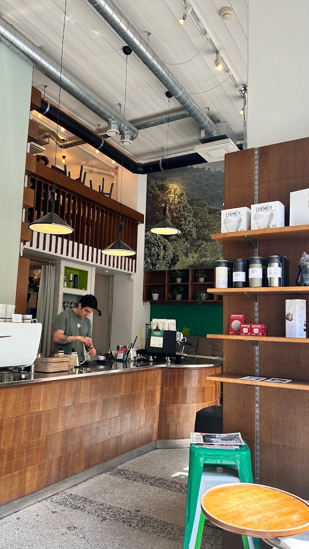 Interior of Johan & Nyström - Swedenborgsgatan, specialty coffee shop in Stockholm