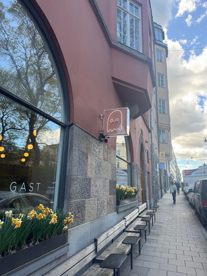 Storefront of Gast Café, specialty coffee shop in Stockholm