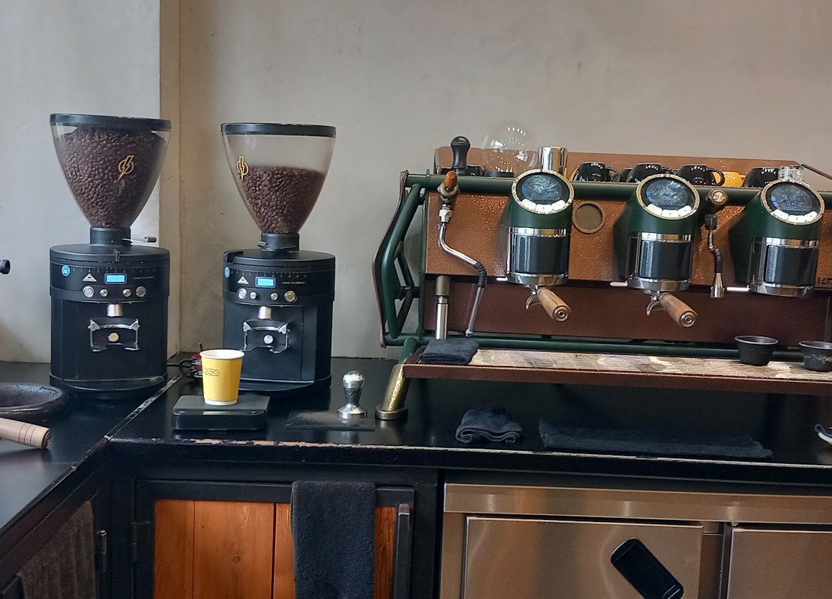 Interior of Rockers Coffee Gang, specialty coffee shop in Athens