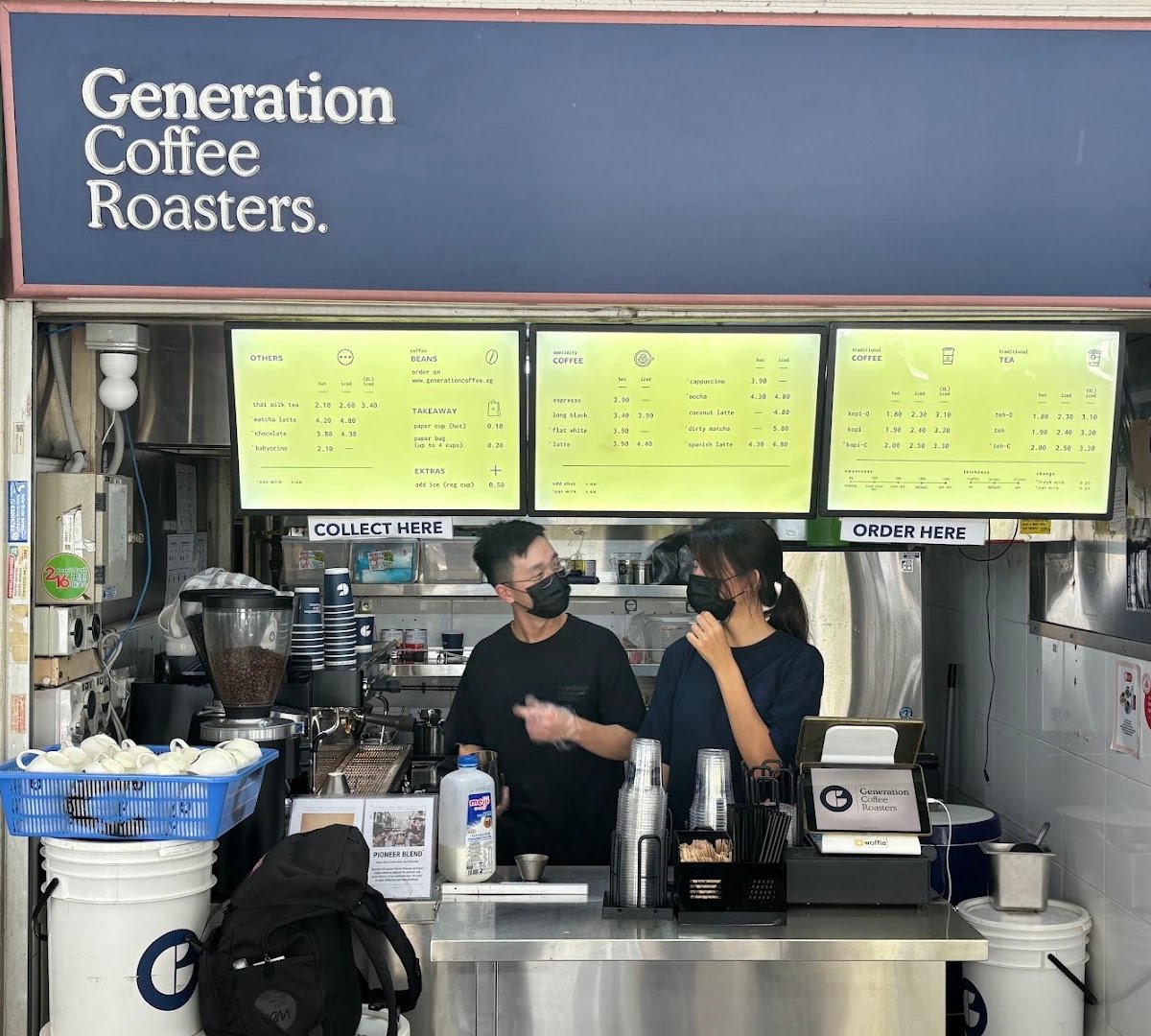 Storefront of Generation Coffee Roasters (Bedok), specialty coffee shop in Singapore