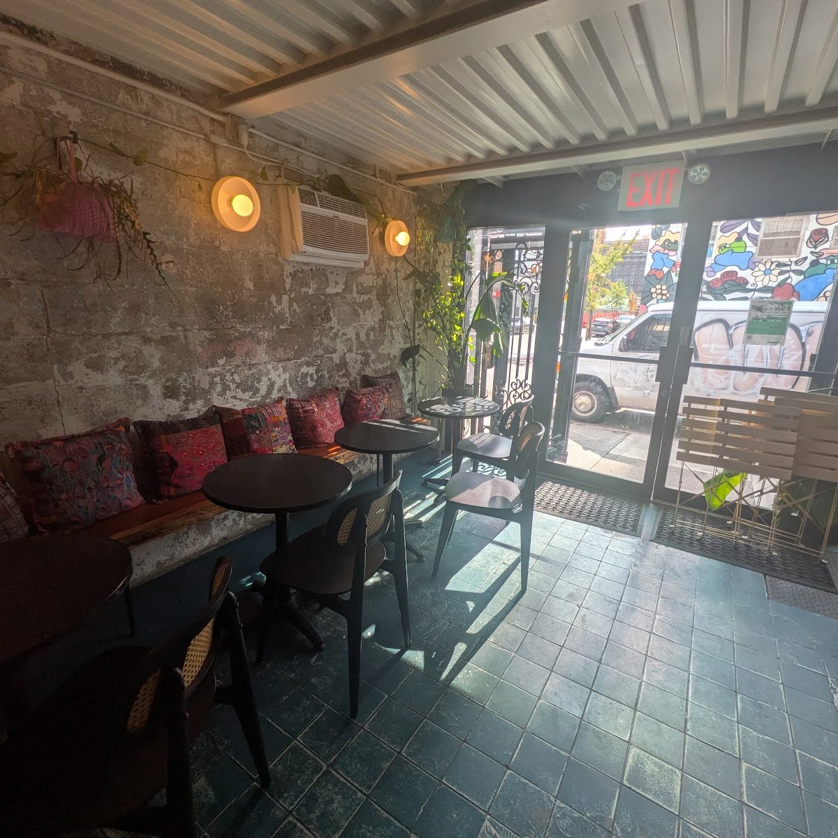 Interior of Cafecito Social, specialty coffee shop in New York