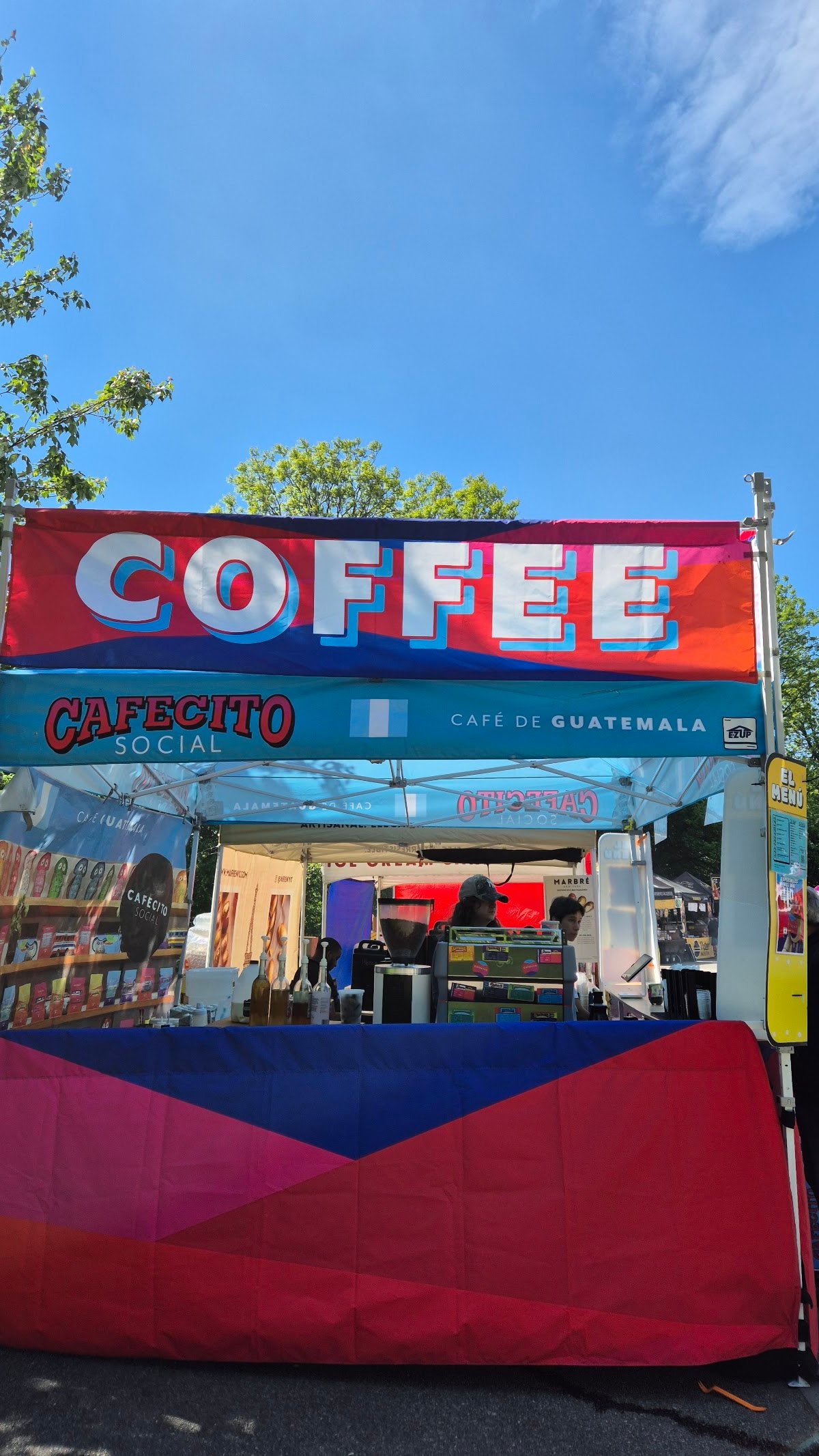 Storefront of Cafecito Social, specialty coffee shop in New York