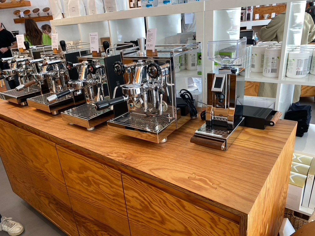Interior of KaffeeWerkStadt, specialty coffee shop in Zurich