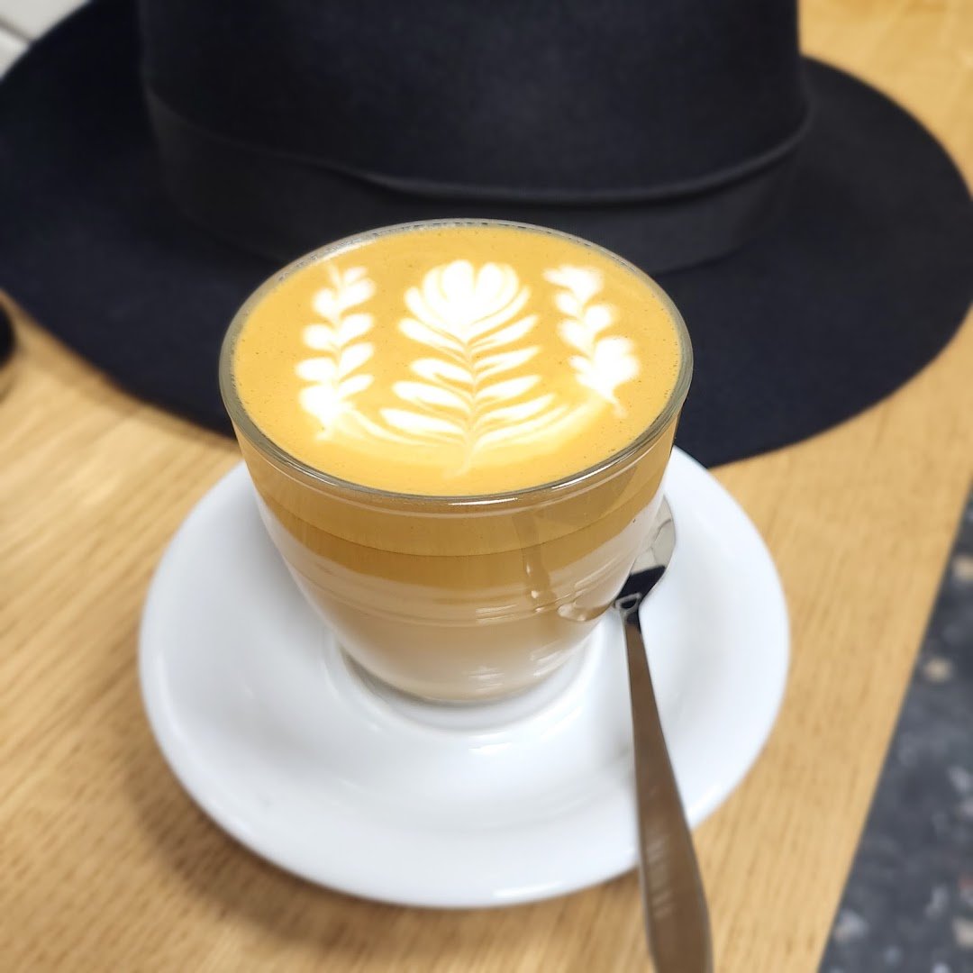 Coffee at Kafe Kobylisy, specialty coffee shop in Prague