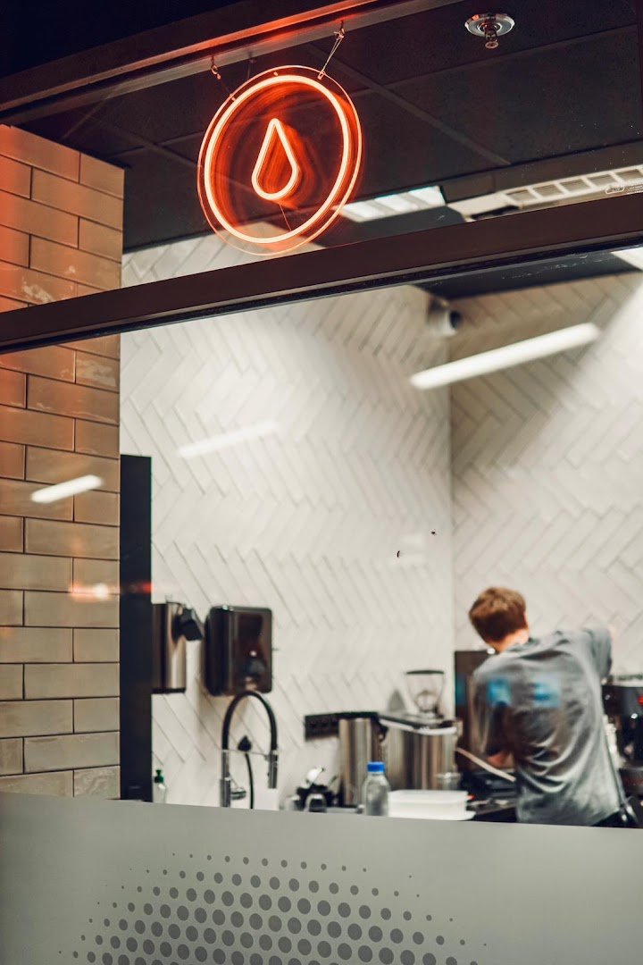 Interior of Kafe Kobylisy, specialty coffee shop in Prague