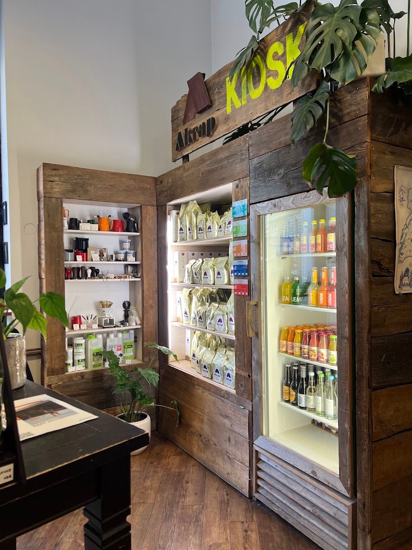 Interior of Akrap Espressobar, specialty coffee shop in Vienna