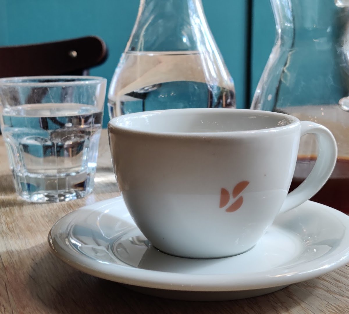 Coffee at doubleshot, specialty coffee shop in Prague