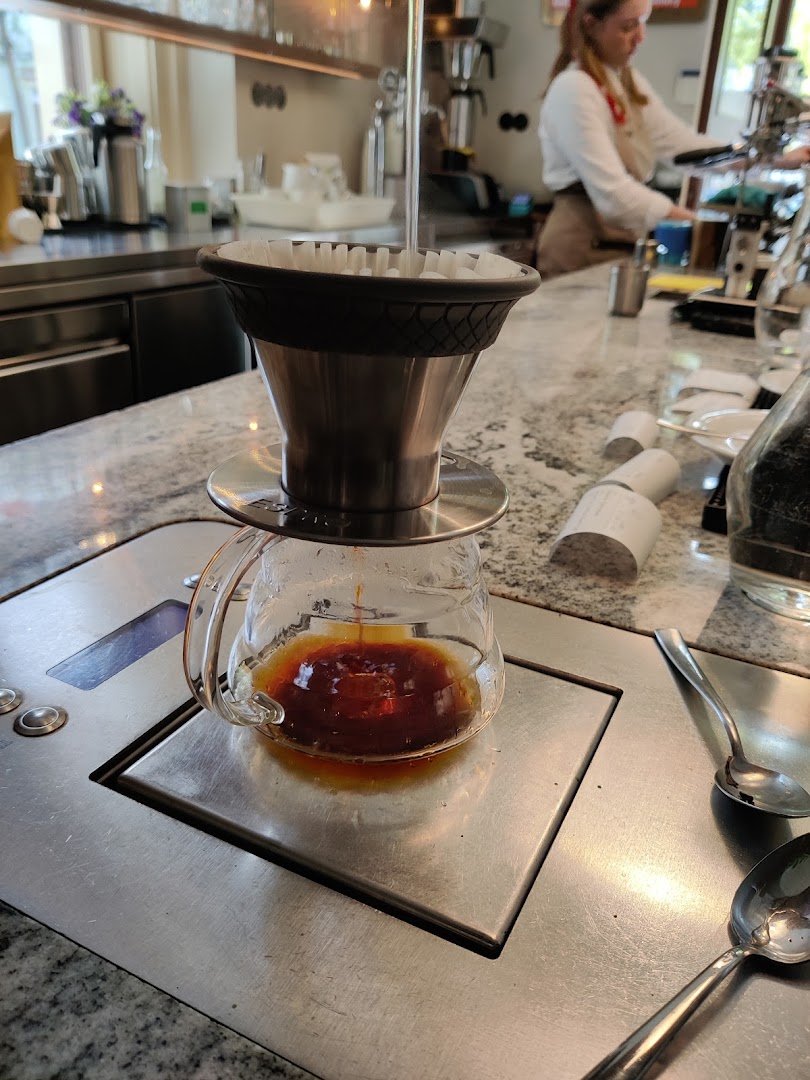 Coffee at doubleshot, specialty coffee shop in Prague
