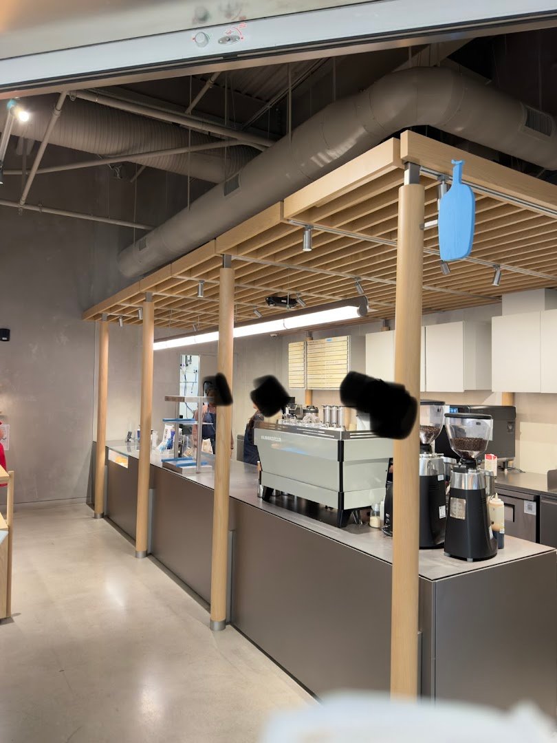 Interior of Blue Bottle Coffee, specialty coffee shop in Las Vegas