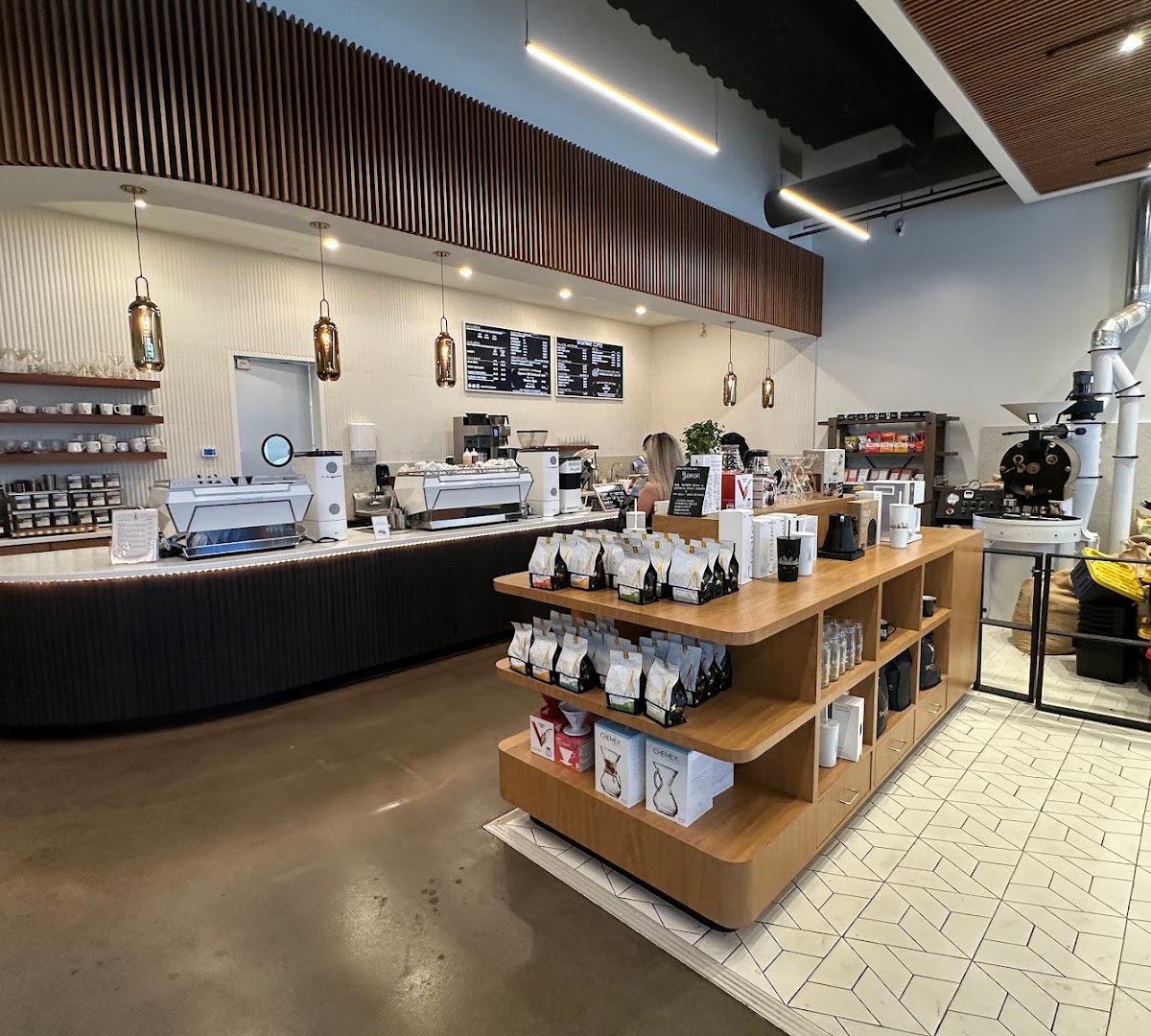 Interior of Shortwave Coffee, specialty coffee shop in Tampa-St. Petersburg