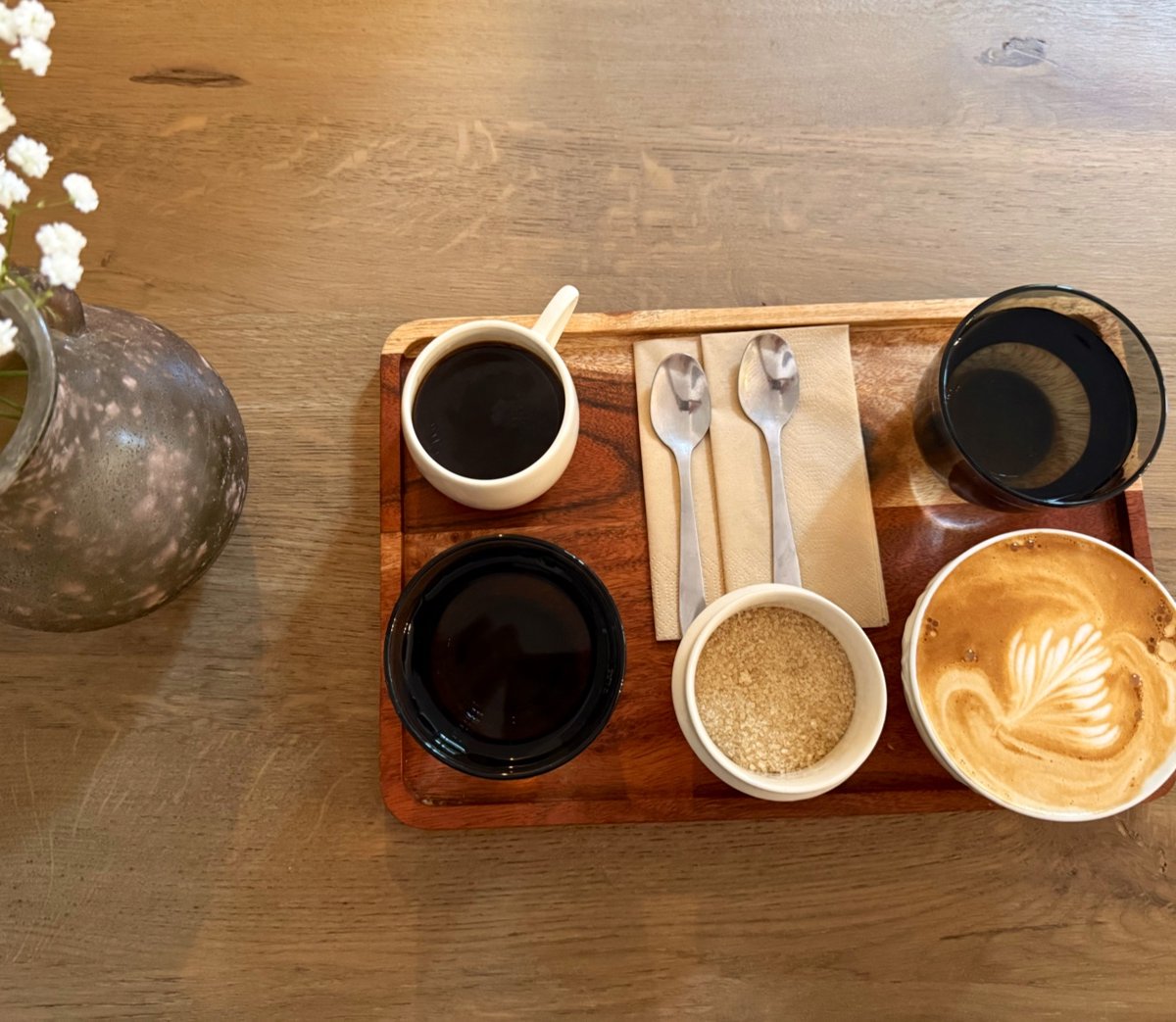 Coffee at U Stolu, specialty coffee shop in Prague