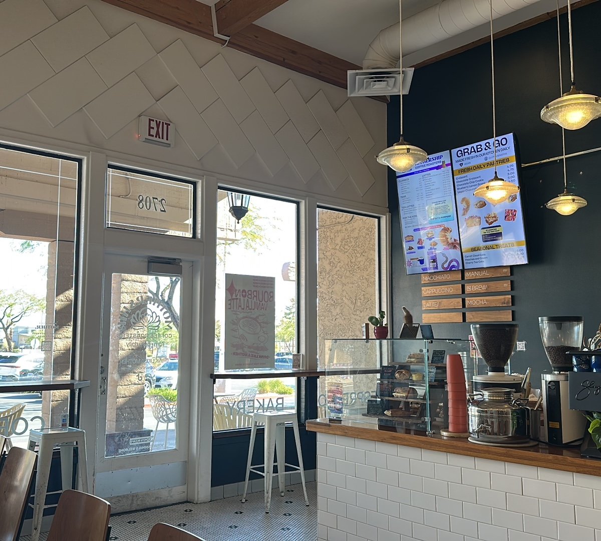 Interior of Mothership Coffee Roasters, specialty coffee shop in Las Vegas