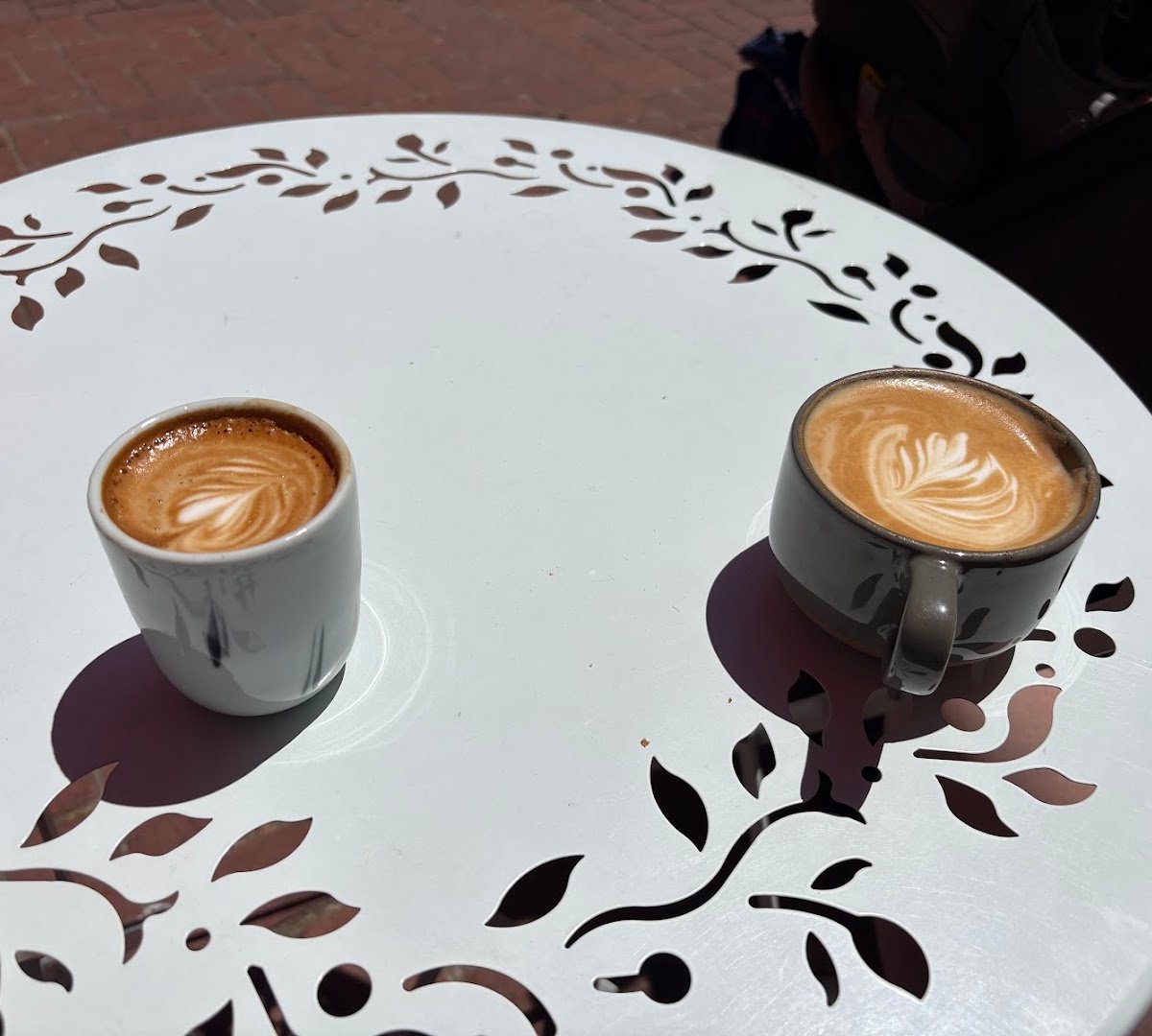 Coffee at The Hidden Cafe, specialty coffee shop in Oakland