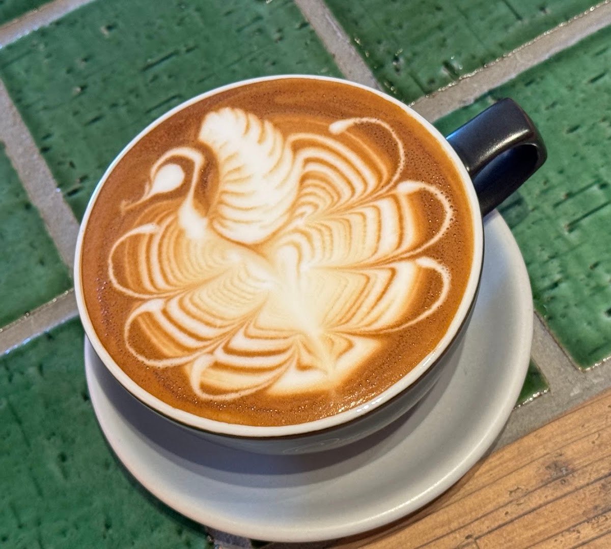 Coffee at coffee stand TENGACHA, specialty coffee shop in Osaka