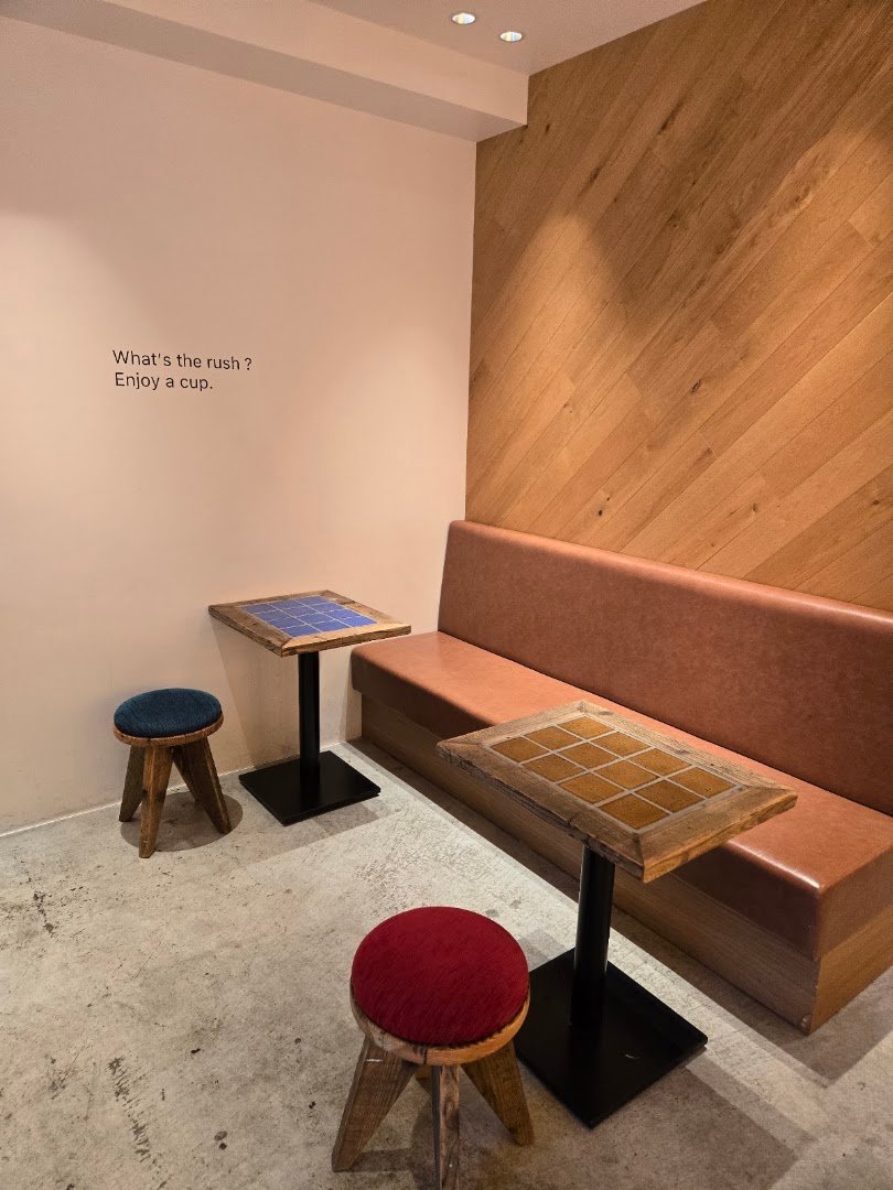 Interior of coffee stand TENGACHA, specialty coffee shop in Osaka