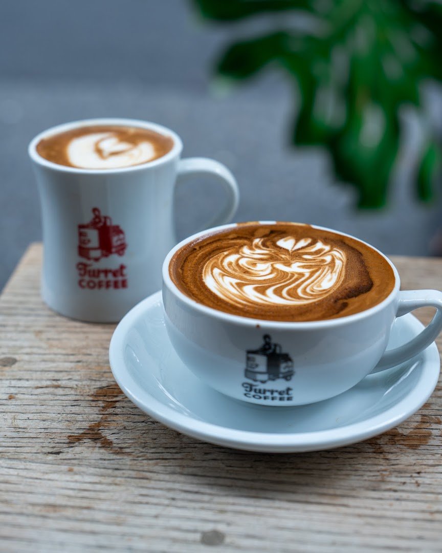 Coffee at Turret Coffee, specialty coffee shop in Tokyo