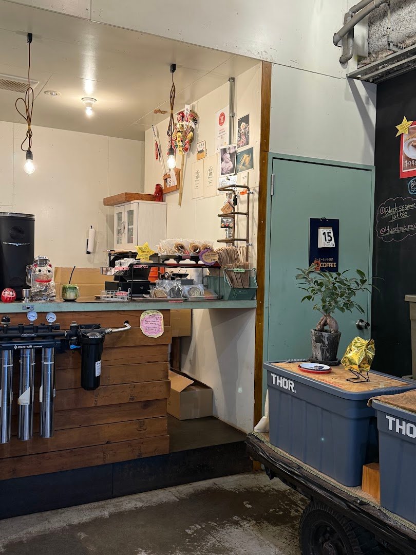 Interior of Turret Coffee, specialty coffee shop in Tokyo