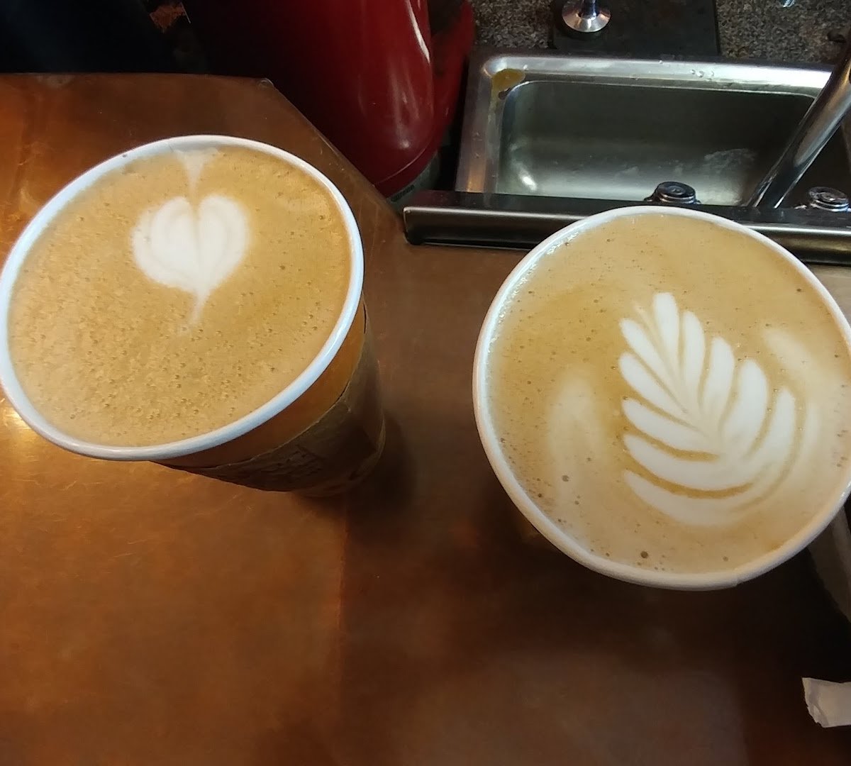 Coffee at The Dalai Java, specialty coffee shop in Rochester