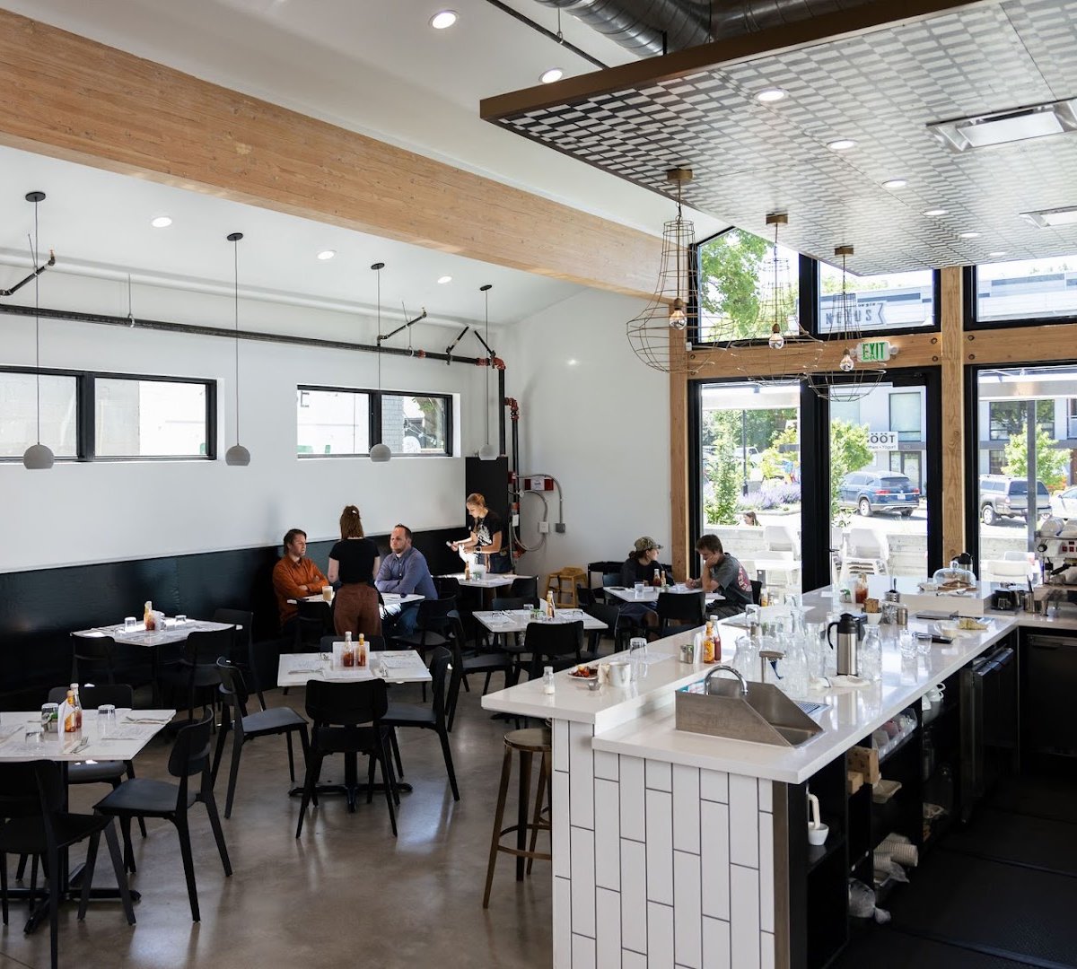 Interior of Publik Kitchen, specialty coffee shop in Salt Lake City