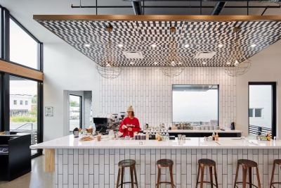 Interior of Publik Kitchen, specialty coffee shop in Salt Lake City