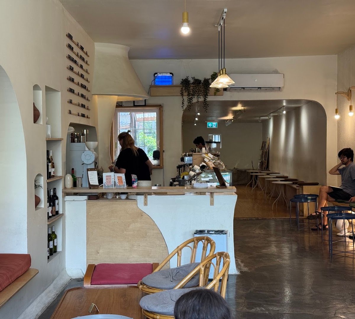 Interior of Carbonic Coffee (Baldwin), specialty coffee shop in Toronto