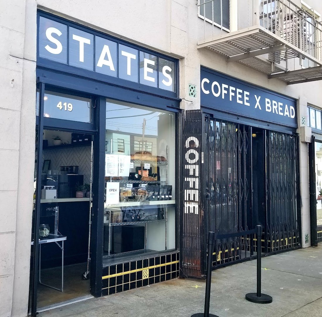 Storefront of States Coffee, specialty coffee shop in Oakland