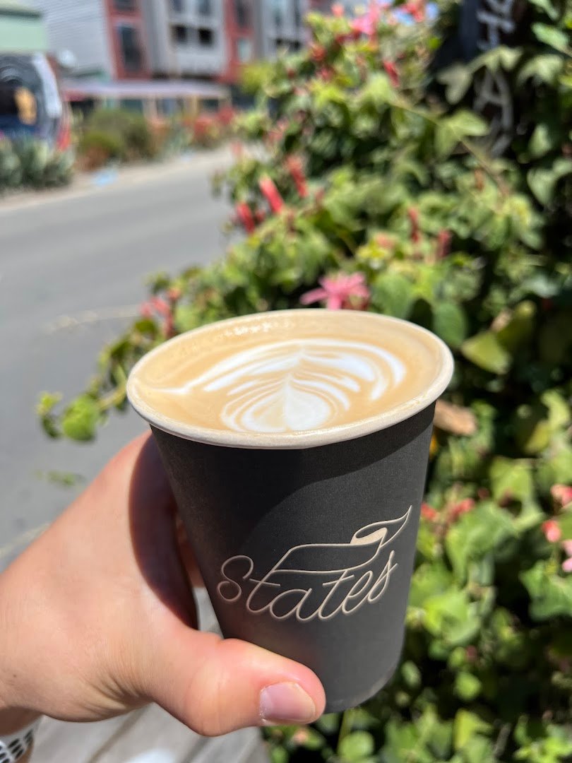 Coffee at States Coffee, specialty coffee shop in Oakland