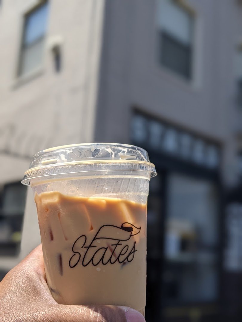 Coffee at States Coffee, specialty coffee shop in Oakland