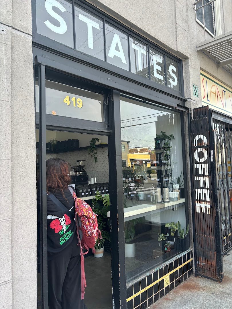 Storefront of States Coffee, specialty coffee shop in Oakland