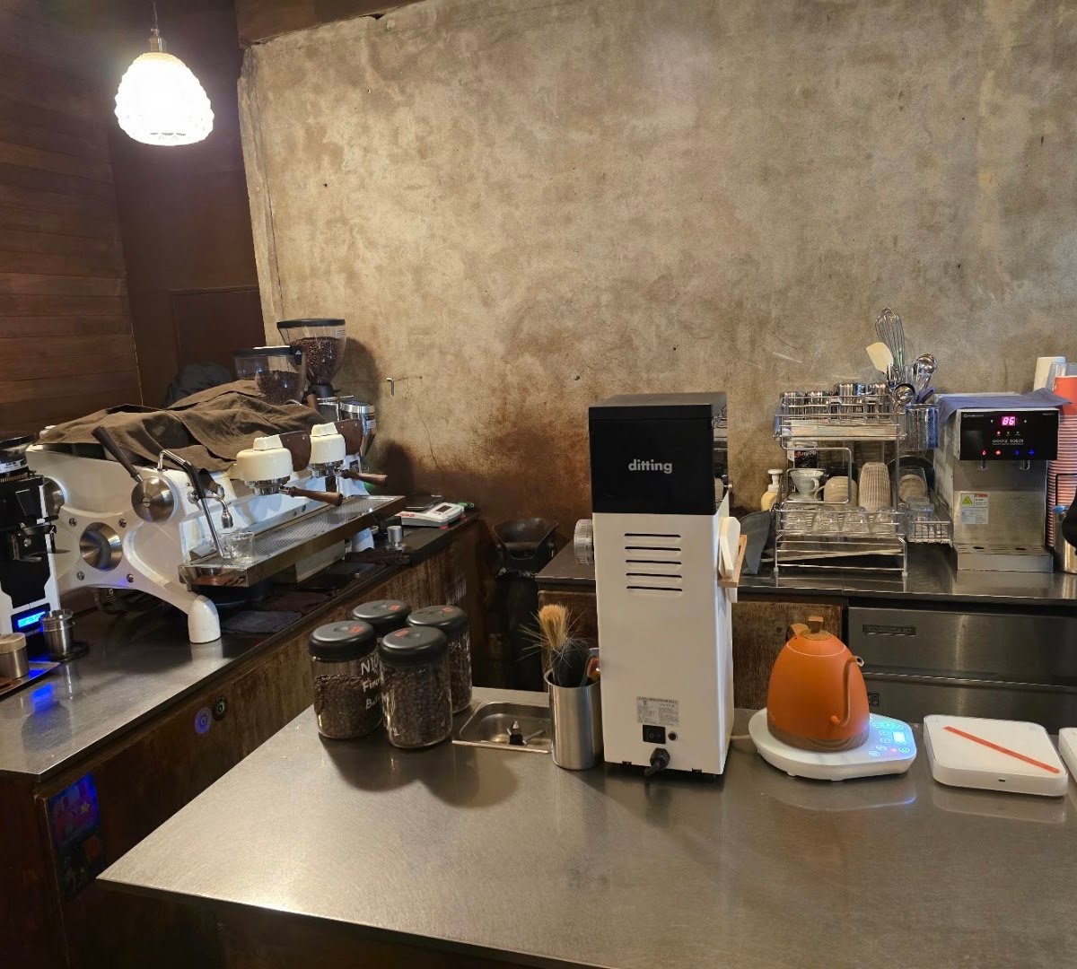 Interior of Daily Routine Coffee, specialty coffee shop in Seoul