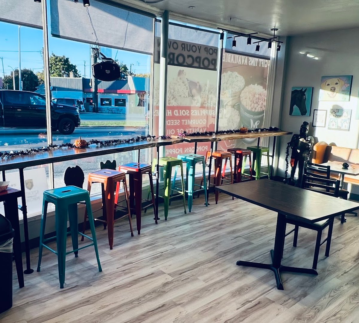 Interior of Rescued Roasters, specialty coffee shop in Milwaukee