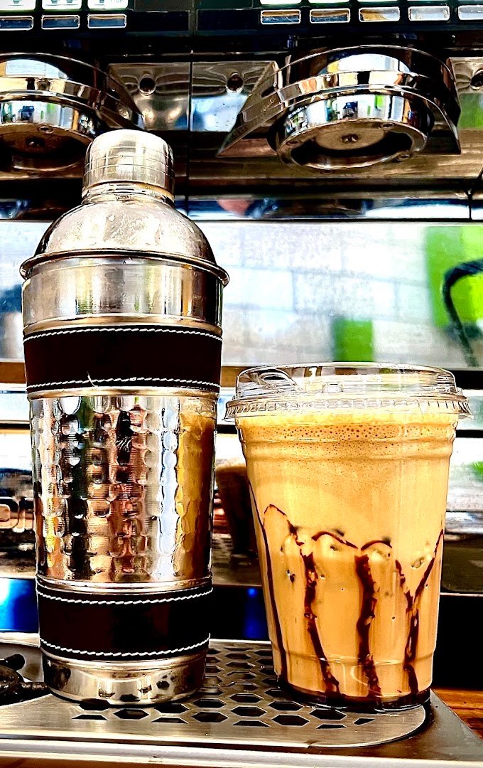 Coffee at Rescued Roasters, specialty coffee shop in Milwaukee