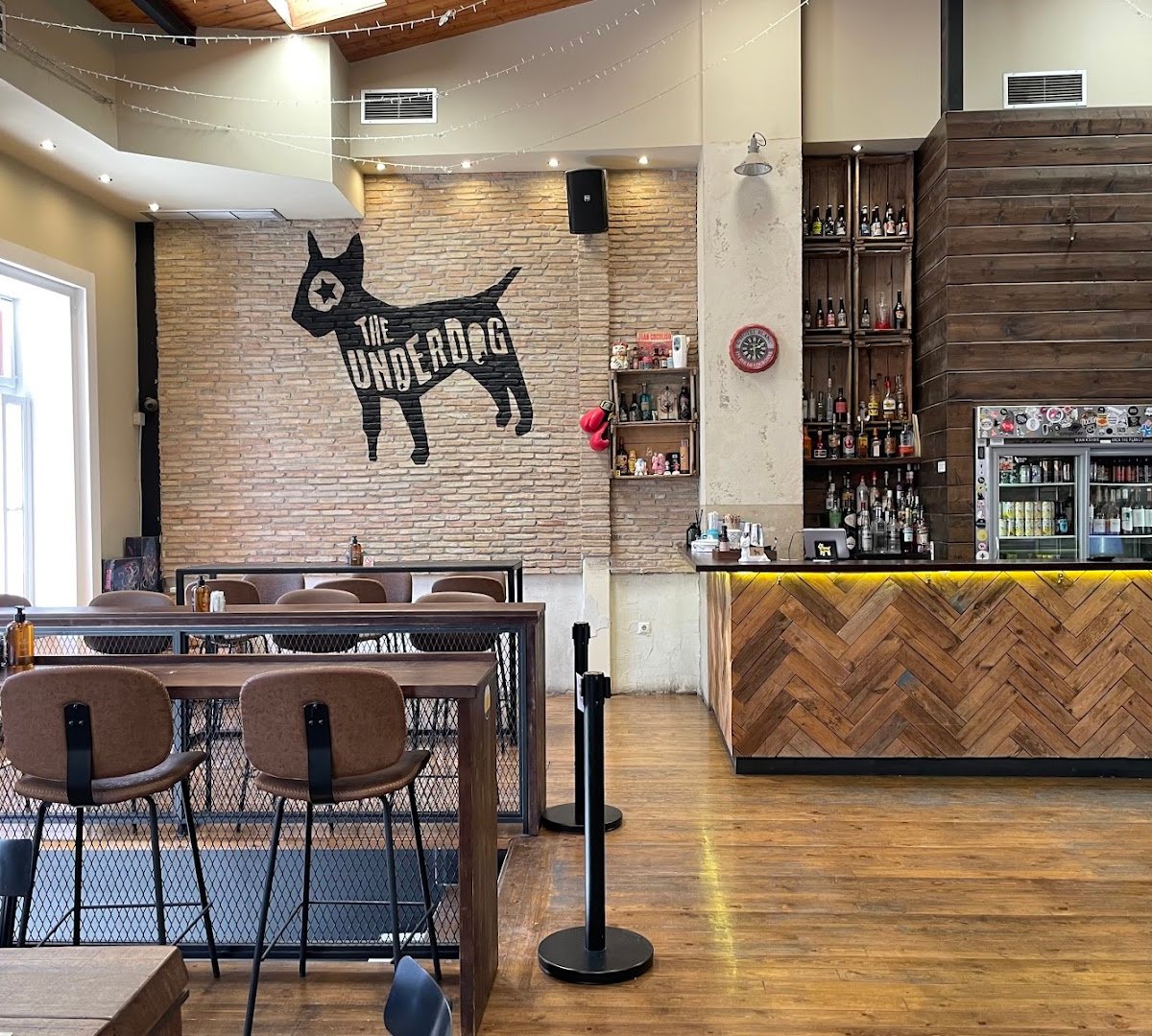 Interior of The Underdog Thissio, specialty coffee shop in Athens