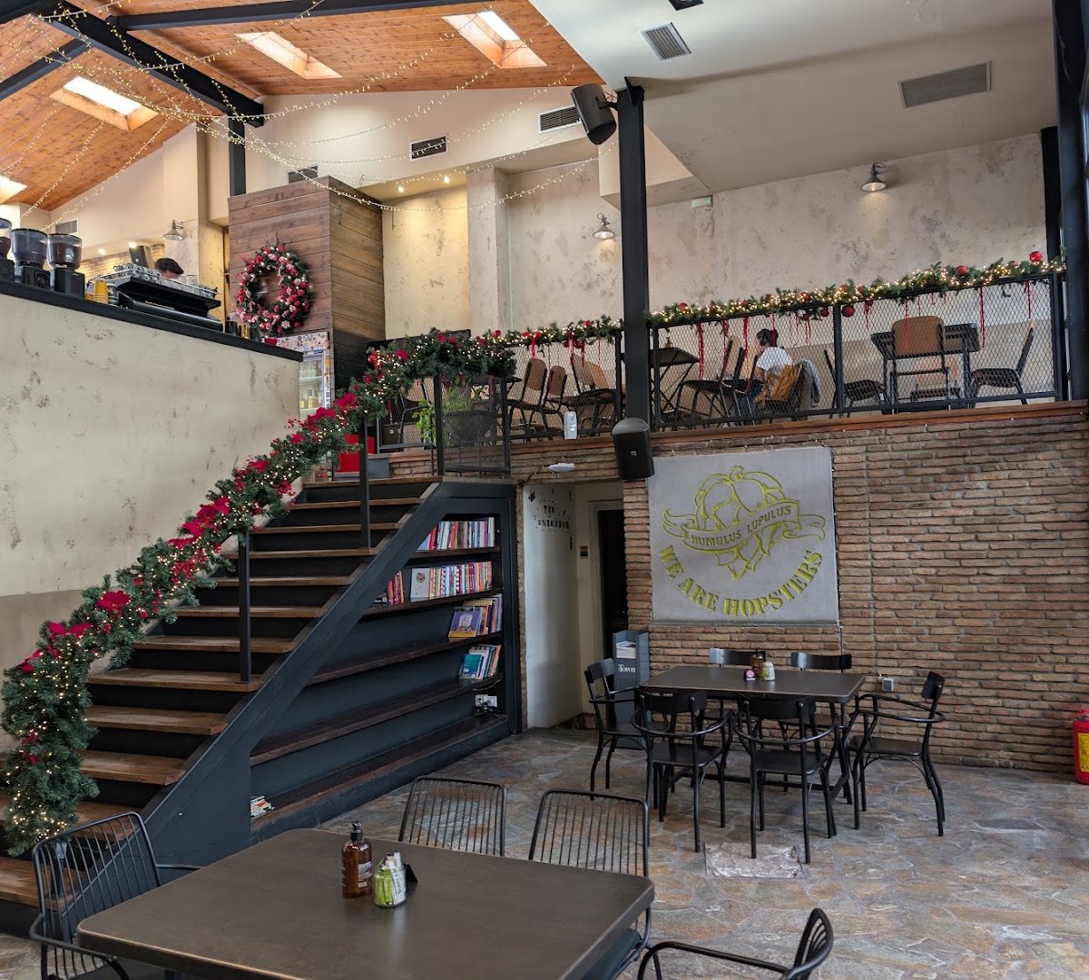Interior of The Underdog Thissio, specialty coffee shop in Athens