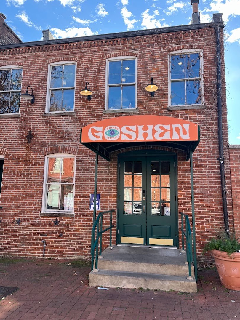 Storefront of Goshen Coffee Roasters, specialty coffee shop in St. Louis