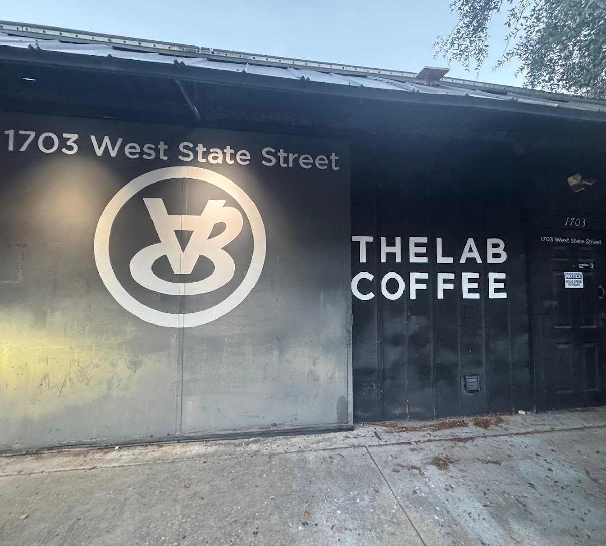 Storefront of The Lab Coffee - West Tampa, specialty coffee shop in Tampa-St. Petersburg