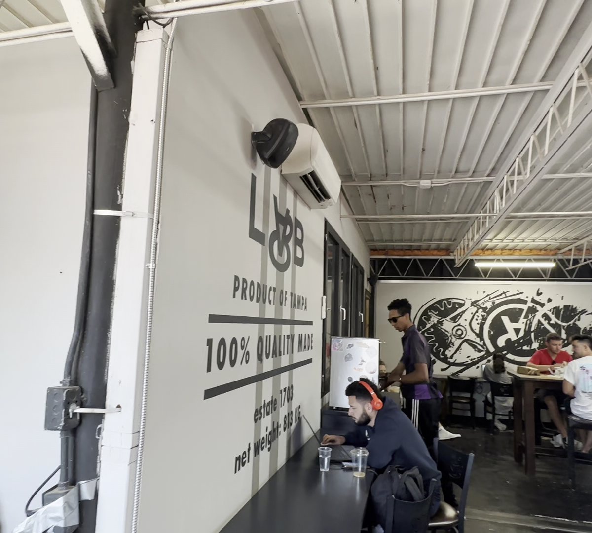 Interior of The Lab Coffee - West Tampa, specialty coffee shop in Tampa-St. Petersburg