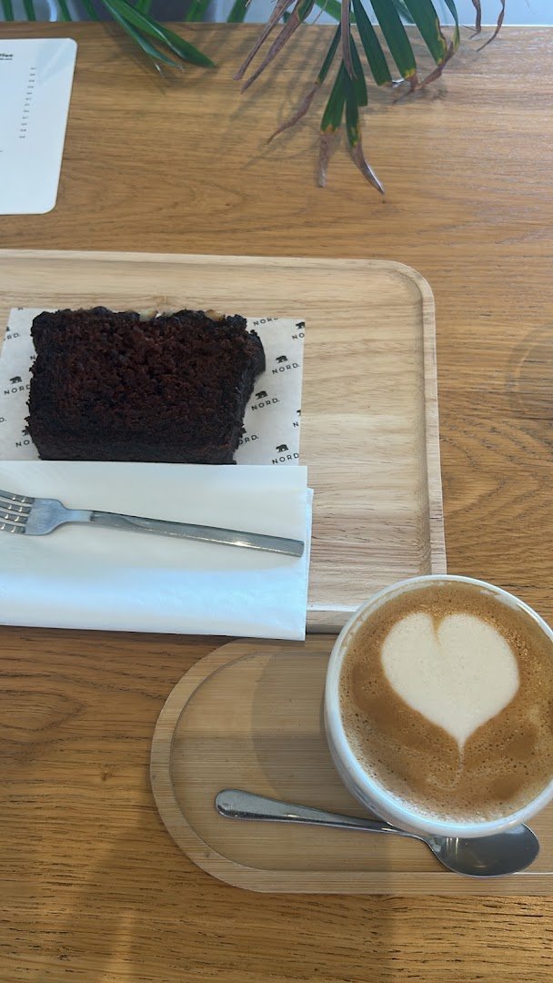 Coffee at NORD, specialty coffee shop in Athens
