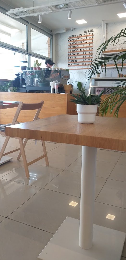 Interior of NORD, specialty coffee shop in Athens