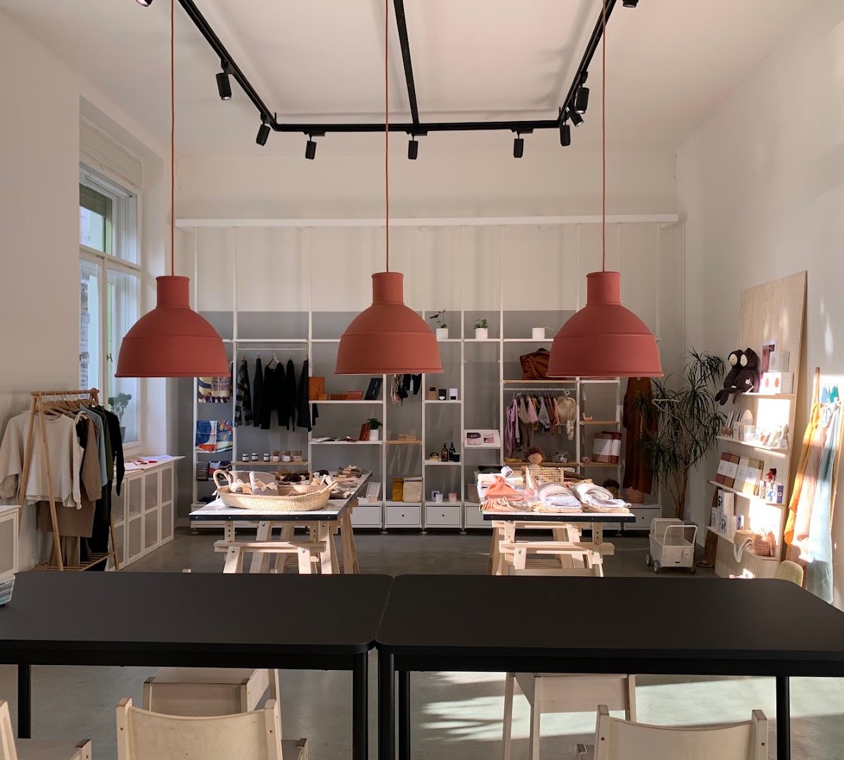 Interior of Shop Up Stories, specialty coffee shop in Prague