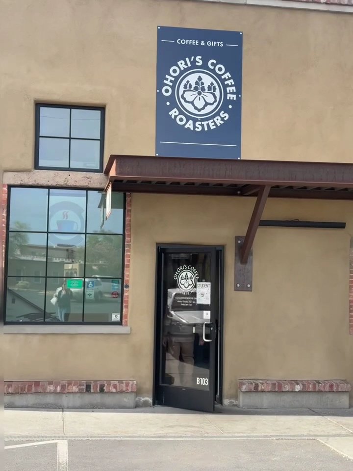 Storefront of Ohori's Coffee Roasters, Luna Location, specialty coffee shop in Santa Fe